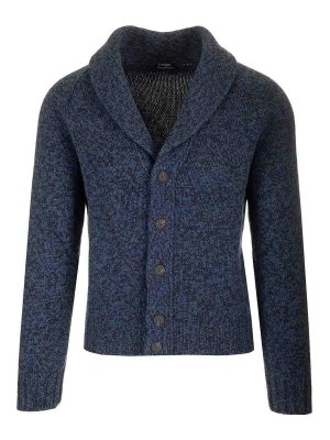 BARBA: cardigans - Cardigan In Pure Virgin Wool