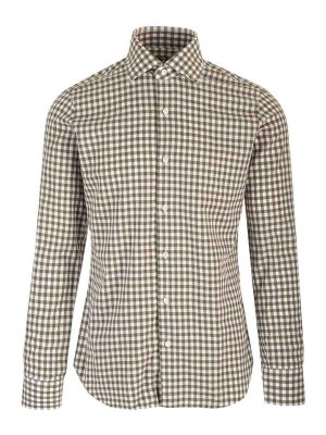 BARBA: shirts - Slim Fit Checked Shirt