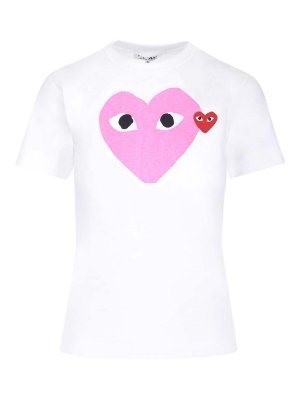 Comme des Garçons Play: Camisetas - Camiseta - Blanco