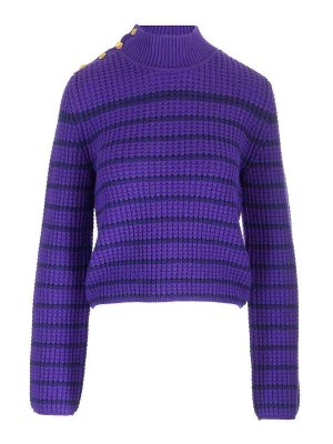 FORTE FORTE: Pull col rond - Pull Col Rond - Violet