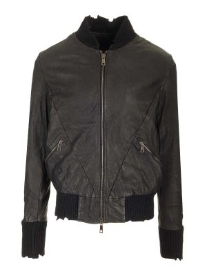 GIORGIO BRATO: ボンバージャケット - ボンバージャケット - 黒