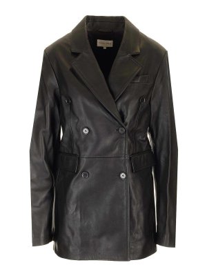 LOULOU STUDIO: casual jackets - Double Breasted Leather Jacket
