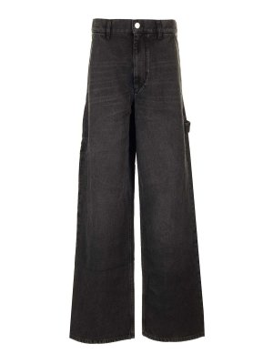 Isabel Marant Etoile: Jeans boot-cut - Jeans Boot-Cut - Negro