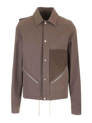 RICK OWENS: casual jackets - Tour Snap Front Jacket