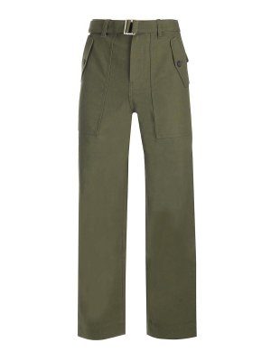 MAISON KITSUNÉ: casual trousers - Cotton Twill Trousers