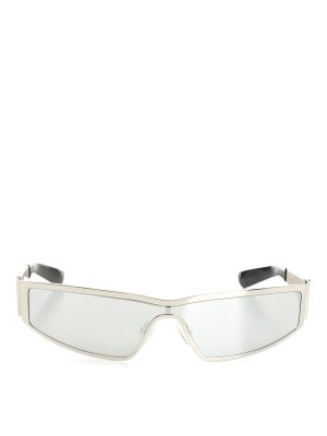 ALEXANDER MCQUEEN: sunglasses - Metal Sunglasses In Light Silver