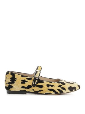 LE MONDE BÉRYL: flat shoes - Bevilacqua Leopard Print Mary Jane