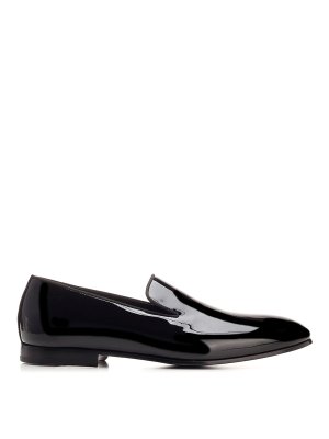 Doucal's: classic shoes - Shiny Black Slip-On