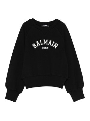 Balmain: Sweatshirts und Pullover - Sweatshirt - Weiß