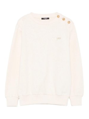 Balmain: Sweatshirts und Pullover - Sweatshirt - Beige