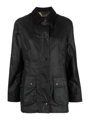 BARBOUR: casual jackets - Waxed Jacket With A Classic Collar