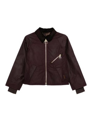 BARBOUR: giacche casual - Giacca viola con colletto a coste