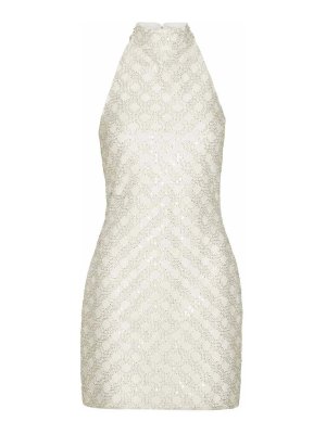 ROTATE Birger Christensen: short dresses - Cream Mini Dress