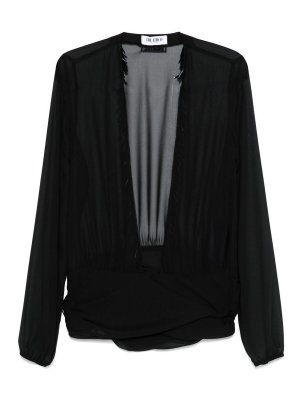 The Attico: Blusas - Blusa - Negro