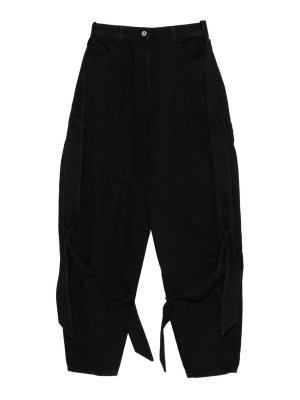 The Attico: bootcut jeans - Black Jeans