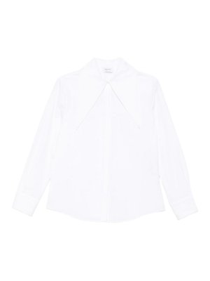 ALEXANDER MCQUEEN: shirts - Cotton Shirt With Oversized Collar