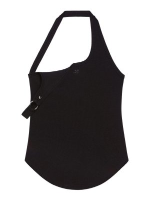 Courreges: Tops und Tank Tops - Top - Schwarz