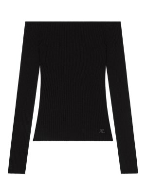 Courreges: Tops und Tank Tops - Top - Schwarz