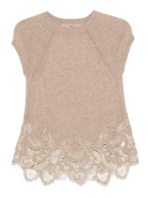 ERMANNO SCERVINO: Tops & Tank tops - Lace-Trimmed Top