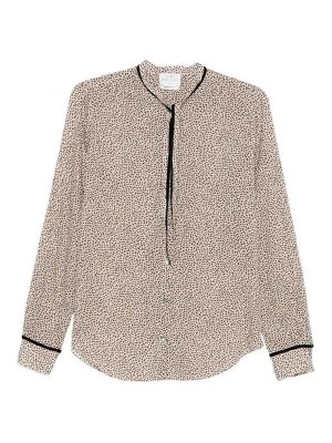 FORTE FORTE: camicie - Camicia marrone a pois