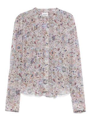 Isabel Marant Etoile: blouses - Blouse With Abstact Pattern