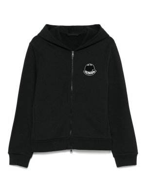 MONCLER: Sweatshirts & Pulls - Sweat-Shirts - Noir