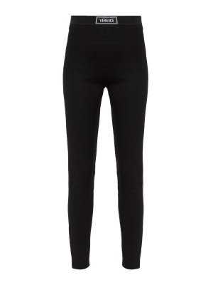 VERSACE: leggings - Black Leggings