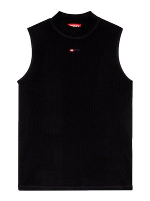 DIESEL: Top e canotte - Top nero