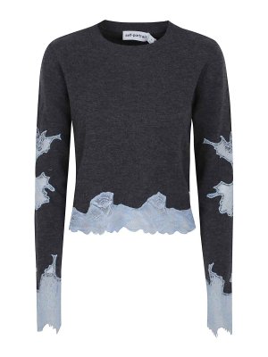 Self Portrait: maglia collo rotondo - Maglia