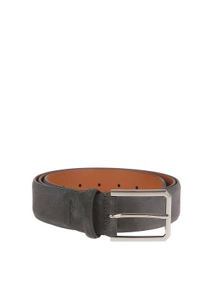 SANTONI: belts - Suede belt