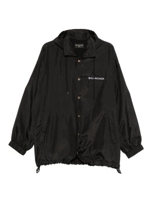 BALENCIAGA: casual jackets - Windbreaker Jacket With Logo
