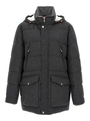 BRUNELLO CUCINELLI: padded jackets - Flannel Down Jacket