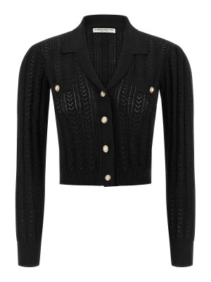 ALESSANDRA RICH: カーディガン - カーディガン - 黒