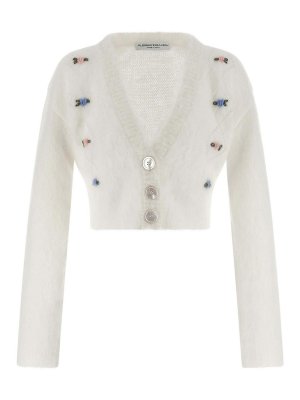 ALESSANDRA RICH: Cardigans - Cardigan - Weiß
