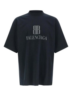 BALENCIAGA: Camisetas - Camiseta - Negro