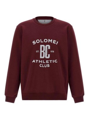 BRUNELLO CUCINELLI: Sweatshirts & Pulls - Sweat-Shirts - Rouge Brun