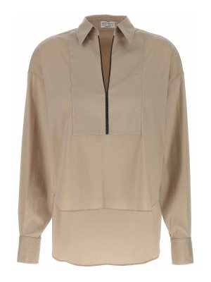 BRUNELLO CUCINELLI: shirts - V-Neck Shirt Monile