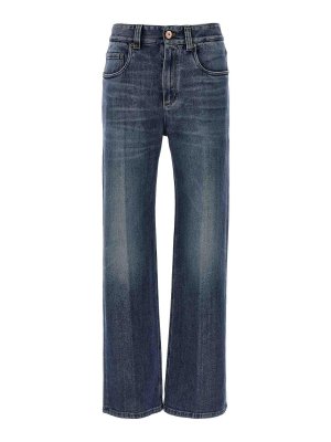 BRUNELLO CUCINELLI: ブーツカットジーンズ - ブーツカットジーンズ - ブルー