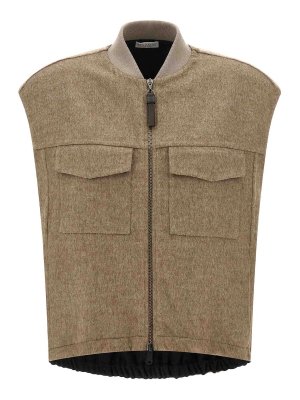 BRUNELLO CUCINELLI: Westen - Weste - Beige