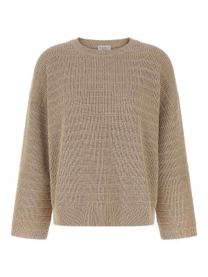 BRUNELLO CUCINELLI: Pull col rond - Pull Col Rond - Beige