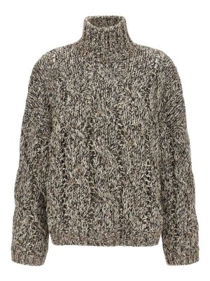 BRUNELLO CUCINELLI: cardigans - Dazzling Net Sweater