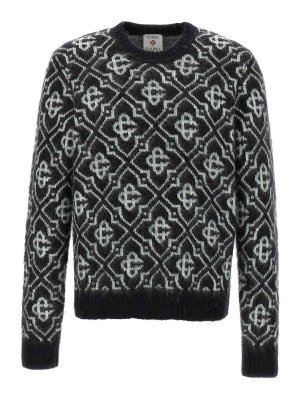 CASABLANCA: crew necks - Monogram Sweater