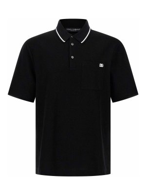 DOLCE & GABBANA: polo shirts - Embroidery Polo Shirt