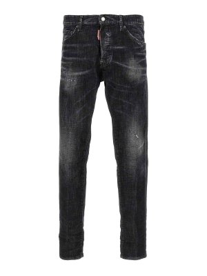 DSQUARED2: Jeans évasés - Jean Bootcut - Noir