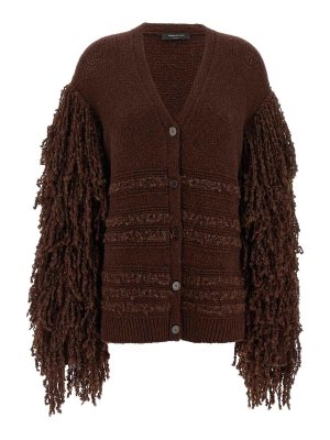 FABIANA FILIPPI: Cardigans - Cardigan - Marron