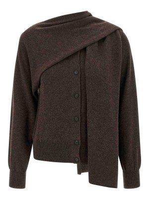 FERRAGAMO: Cardigans - Cardigan - Marron