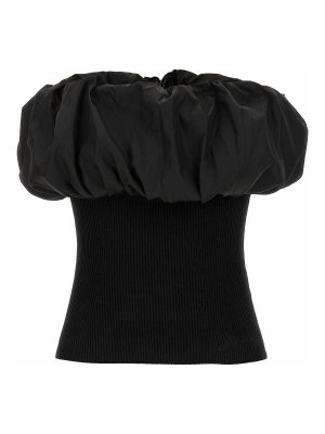 GANNI: Top e canotte - Melage top in maglia