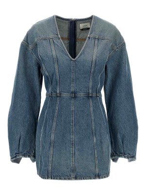 HAIKURE: knee length dresses - Denim Dress