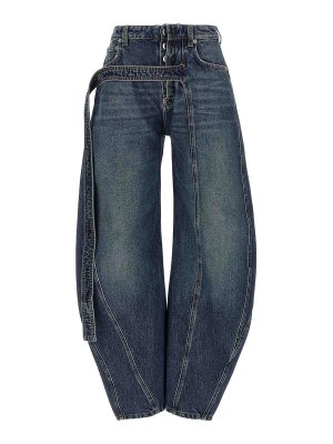 JEAN PAUL GAULTIER: Jeans évasés - Jean Bootcut - Bleu Clair