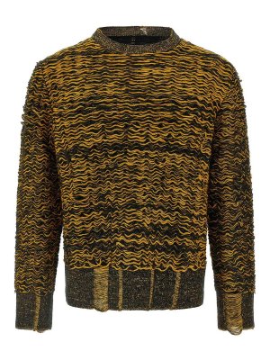 MM6 MAISON MARGIELA: crew necks - Corrugated Texture Sweater